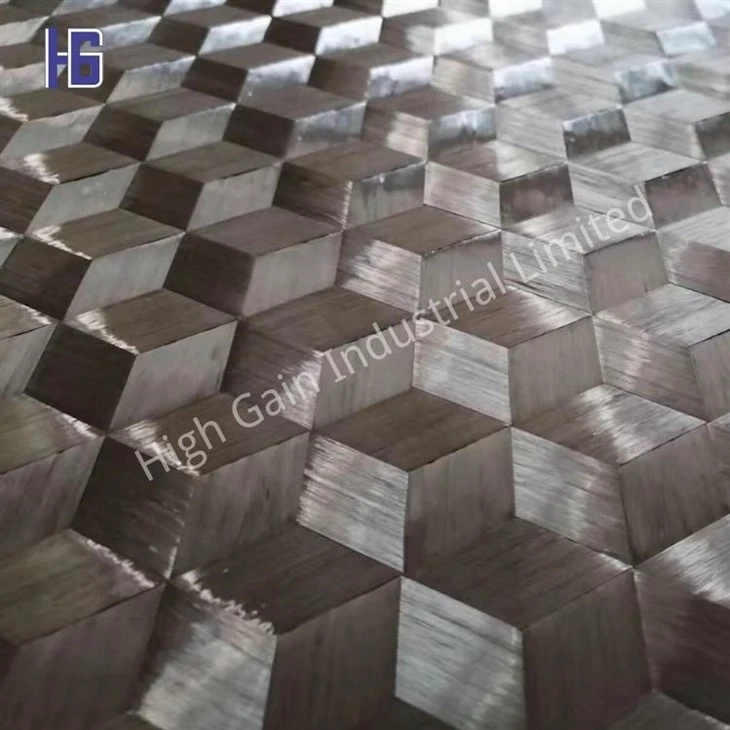 3D triaksialt karbonfiberstoff