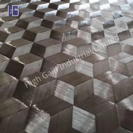 3D triaksial karbonfiberklut
