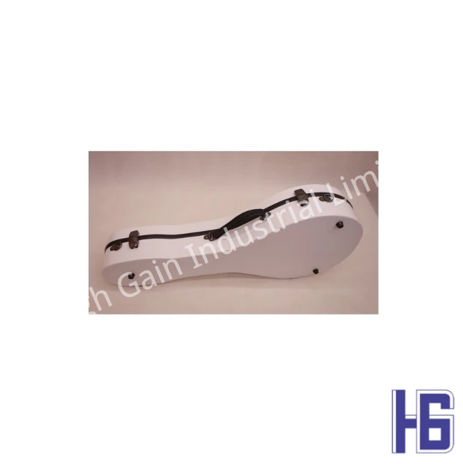 Carbon Fiber A-Shaped Mandolin Case in White