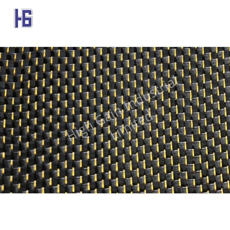 Carbon Fiber Glitter Stoff Blå