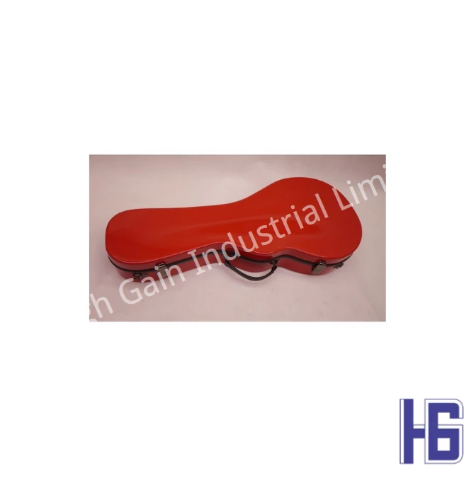 Mandolin F-Shaped Carbon Fiber Shell In Red